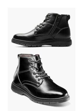 Florsheim Lookout Jr Plain Toe Lace-Up Boot NIB Sz 1M